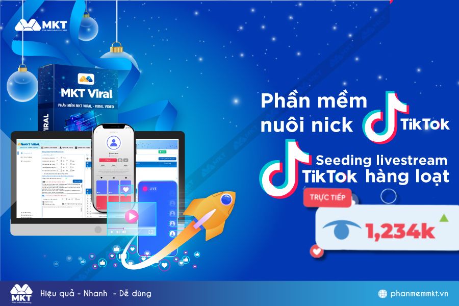 MKT Viral Tool tăng mắt livestream TikTok free tốt nhất 2024