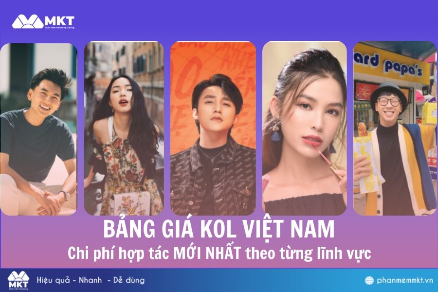 Bảng giá KOL Việt Nam: Chi phí hợp tác mới nhất theo từng lĩnh vực