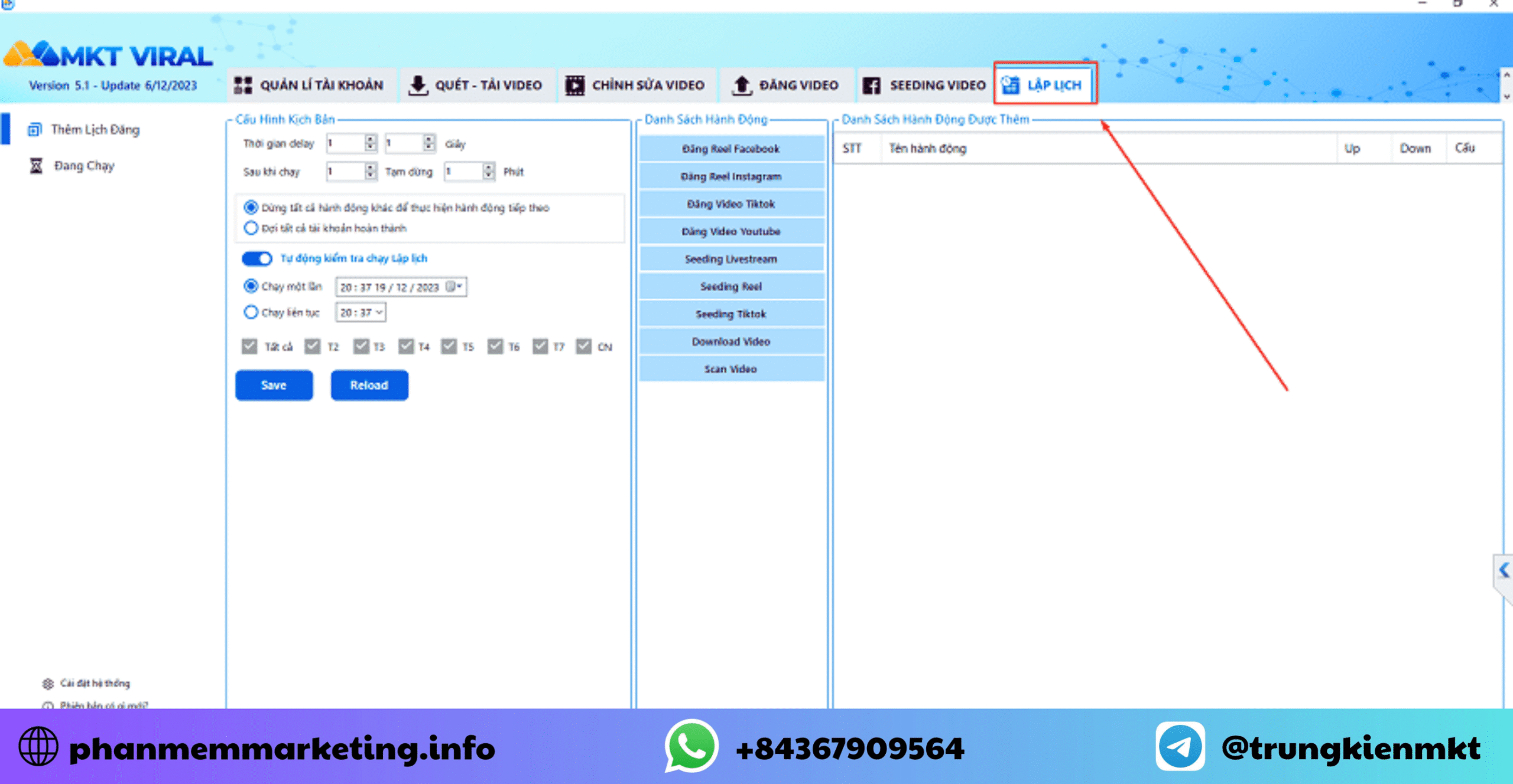 Lập lịch làm việc